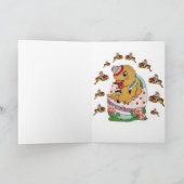 Carte de voeux de Pâques Canard (Intérieur)