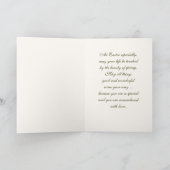 Carte de voeux de Pâques Canard vintage (Intérieur)