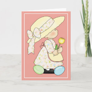 Carte de vœux de Pâques Country Kids Easter Time d