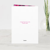 Carte de vœux de Pâques croix roses (Dos)