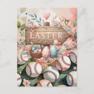 Carte de vœux de Pâques de baseball