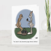 Carte de voeux de Pâques de caféine (Devant)