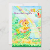 Carte de voeux de Pâques de la petite-fille (Devant)