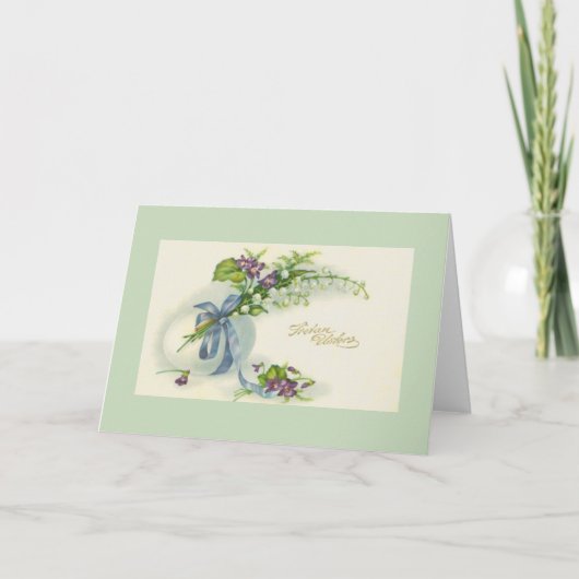 Carte de voeux de Pâques de Sretan en croate vinta (Devant)