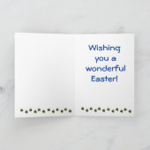 Carte de voeux de Pâques de teckel (Intérieur)