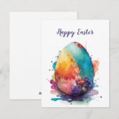 Carte de vœux de Pâques Design de carte de vœux (Devant / Derrière)