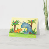 Carte de vœux de Pâques Dinosaures par Nicole Jane (Devant)