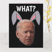 CARTE DE VŒUX DE PÂQUES DRÔLE DE JOE BIDEN (Fleur jaune)