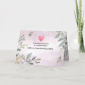 Carte de vœux de Pâques Écriture (Dos)