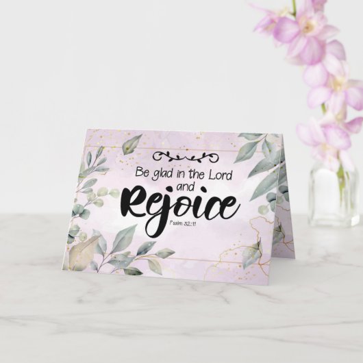 Carte de vœux de Pâques Écriture (Orchidée)