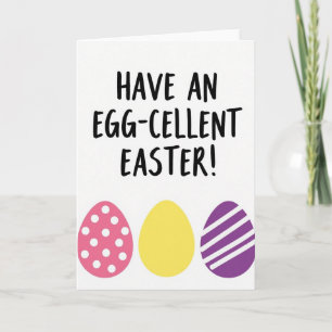 Carte de vœux de Pâques Eggcellent