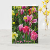 Carte de voeux de Pâques Fleurs de Printemps (Fleur jaune)