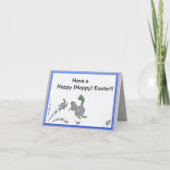 Carte de vœux de Pâques Joyeuse (Hoppeuse) (Devant)