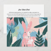 Carte de voeux de Pâques joyeux pour l'artiste de  (Devant / Derrière)