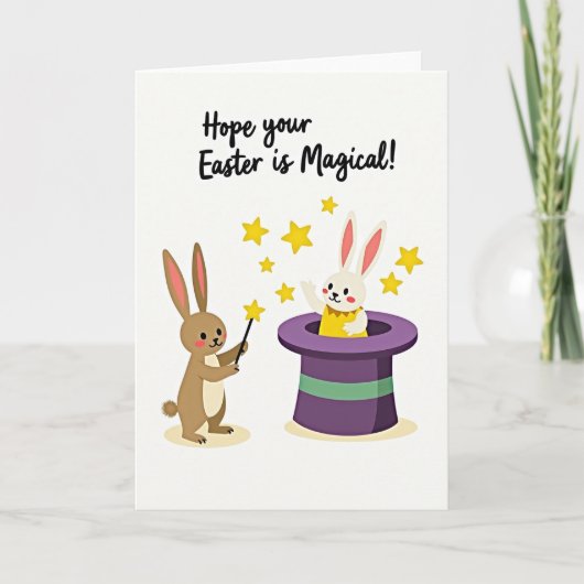 Carte de vœux de Pâques magique (Devant)