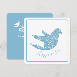 Carte de vœux de Pâques Paisley Bluebird