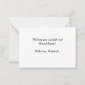 Carte de voeux de Pâques - Parfait pour les vacanc (Dos)