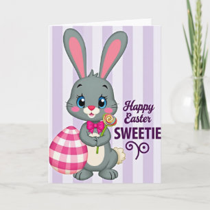 Carte de vœux de Pâques Sweet Bunny
