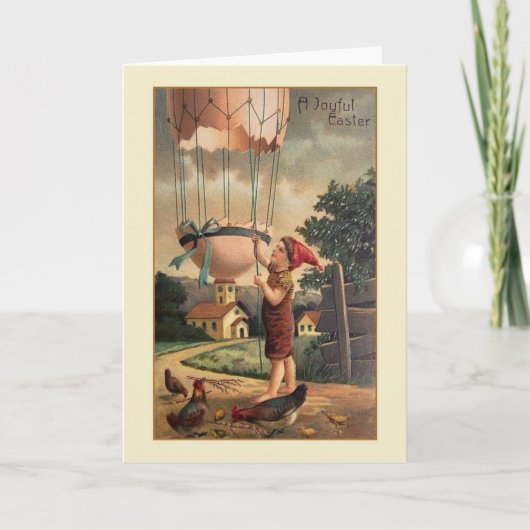 Carte de voeux de Pâques victorienne (Devant)