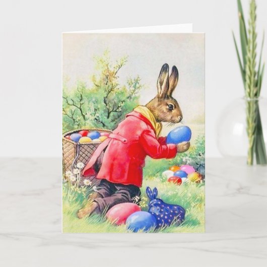 Carte de voeux de Pâques vintage (Devant)