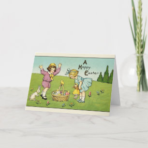Carte de voeux de Pâques vintage