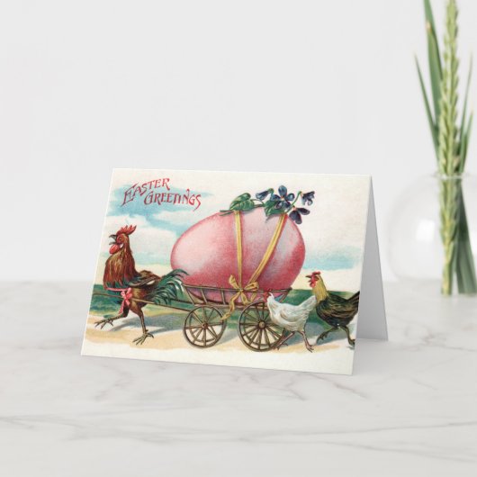 Carte de voeux de Pâques vintage (Devant)