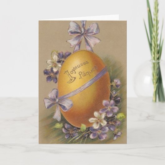 Carte de voeux de Pâques vintage (Devant)