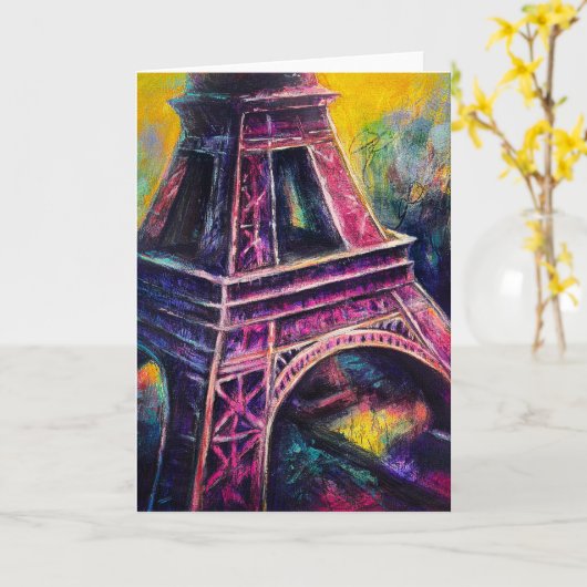 Carte de voeux de Paris (Fleur jaune)