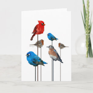 Carte de voeux de partie d'oiseau