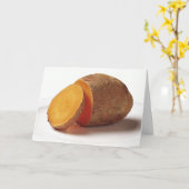 carte de voeux de patate douce (Fleur jaune)
