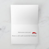Carte de voeux de patte de souris et de chat de (Intérieur)