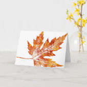 Carte de voeux de pays "Automne Maple #1" (Fleur jaune)