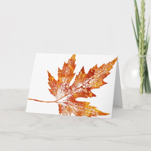 Carte de voeux de pays "Automne Maple #1" (Devant)