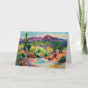 Carte de voeux de paysage de l'Arizona