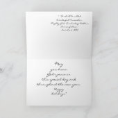 Carte de vœux de Paysage Hivernal (Intérieur)