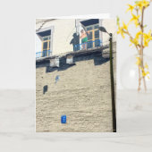 Carte de voeux de pêche (Fleur jaune)