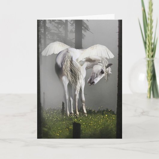 Carte de voeux de "PEGASUS AU SOLEIL" (Devant)