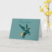 Carte de voeux de Pegasus (inspiration) (Fleur jaune)
