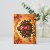 Carte de voeux de Pèlerin de Thanksgiving Turquie (Debout devant)