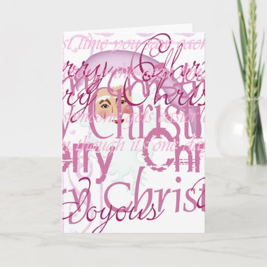 Carte de voeux de Père Noël de Joyeux Noël (Devant)