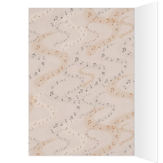 Carte de voeux de performance de violon (Intérieur (Gauche))