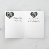 Carte de voeux de perroquet de gris africain (Intérieur)