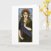 Carte de voeux de Persephone (Fleur jaune)