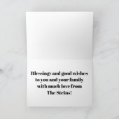 Carte de voeux de Pessah "Happy Passover Words" (Intérieur)