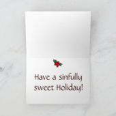 Carte de voeux de petit gâteau de crâne de (Intérieur)