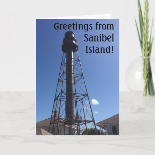 Carte de voeux de phare de Sanibel
