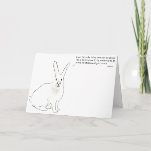 Carte de voeux de Philip Larkin (Devant)