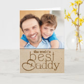 Carte de voeux de photo de fête des pères (Fleur jaune)