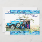 Carte de voeux de photo de Hanoukka d'aquarelle (Dos)