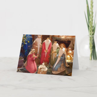 Carte de voeux de photo de nativité de Noël